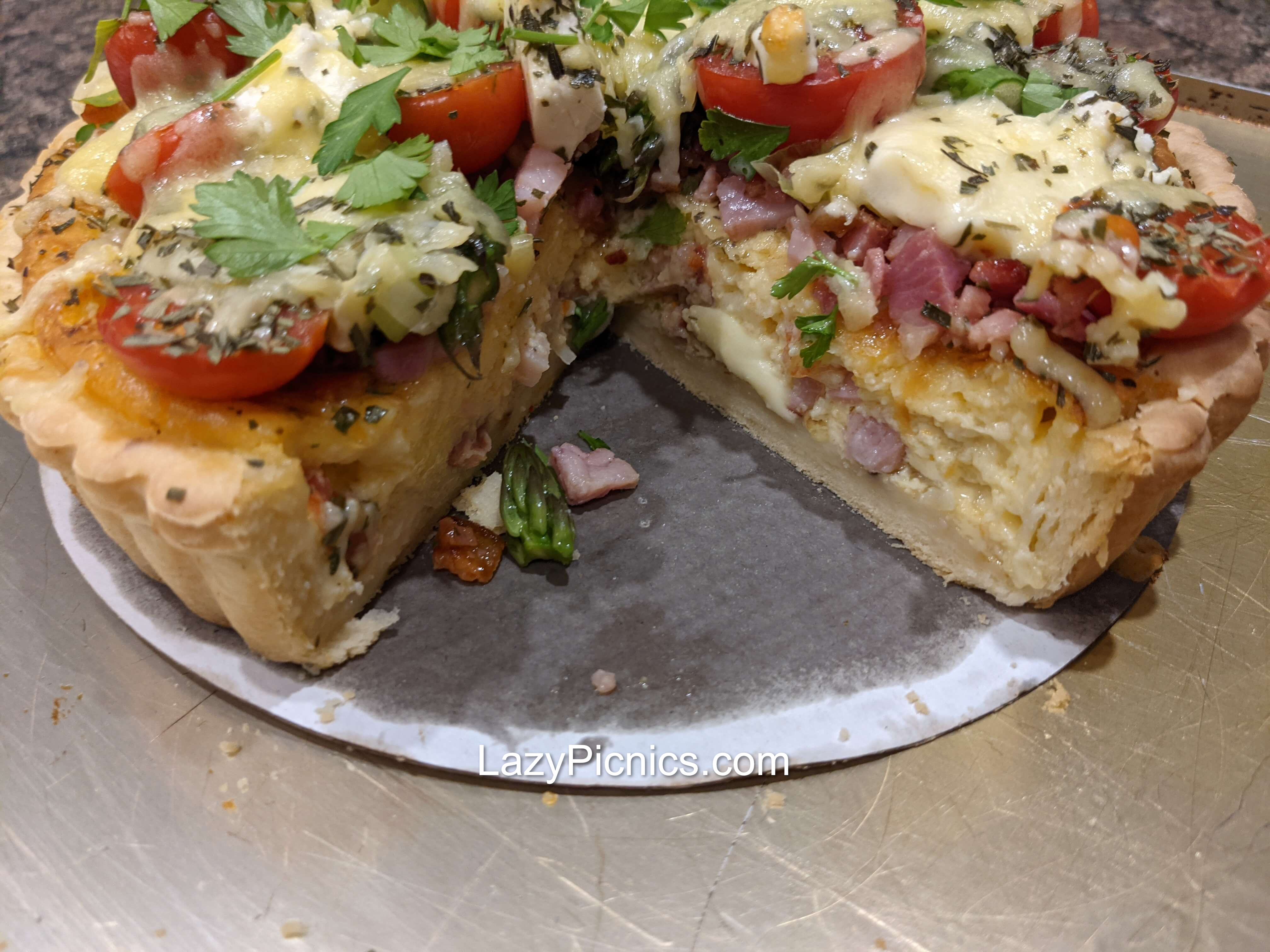 A really delicious quiche.