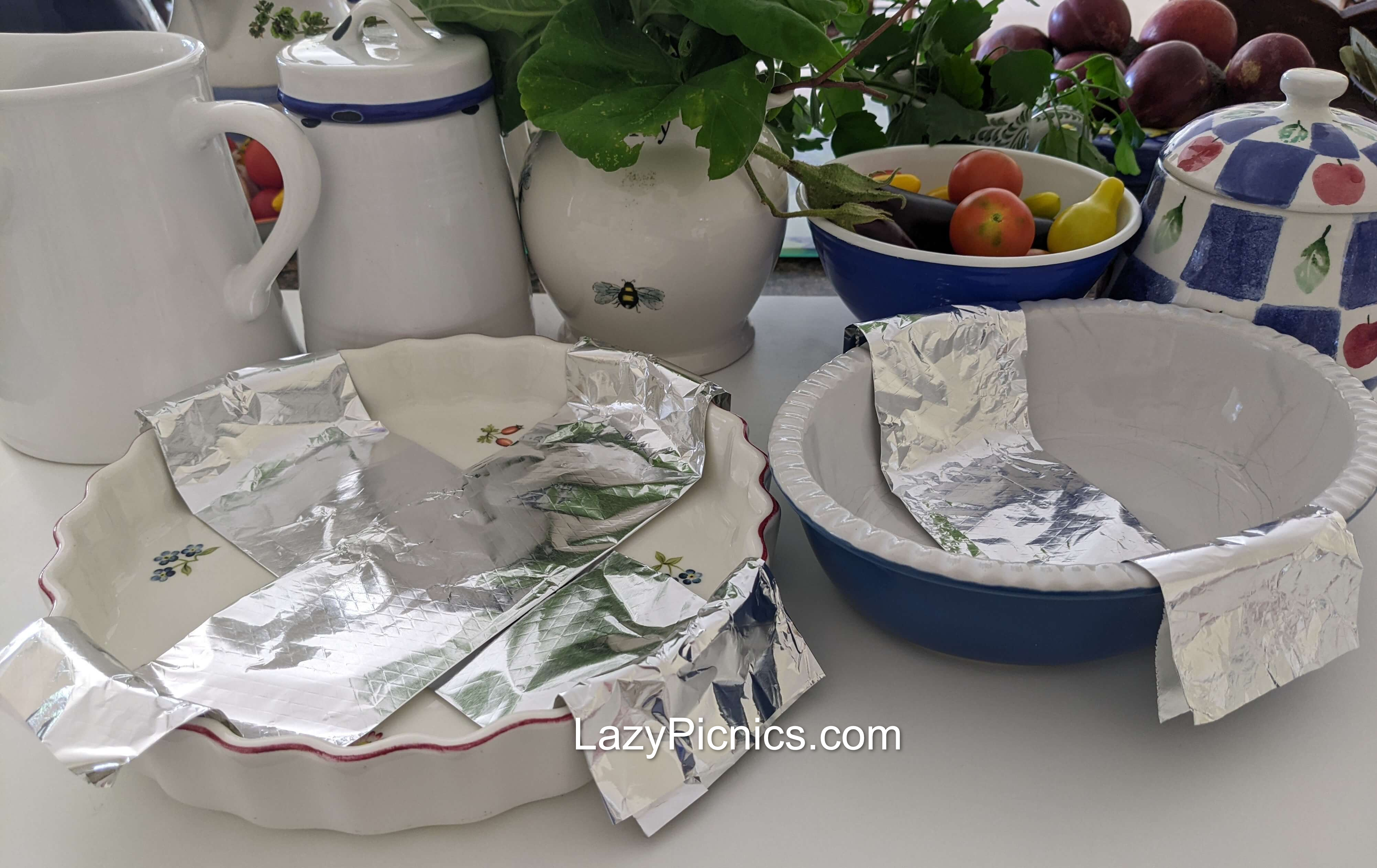 A helpful tip...cut a length of silver foil, fold in three