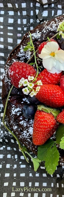 Berries for a picnic dessert