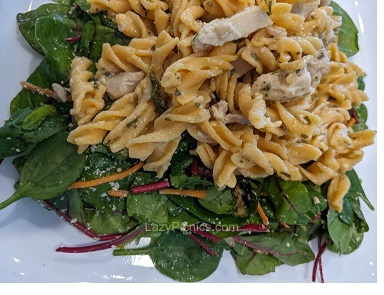 Pasta salad looking good