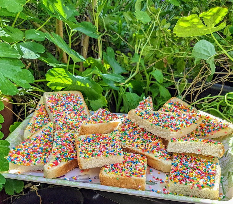 Fairy bread as a treat for children