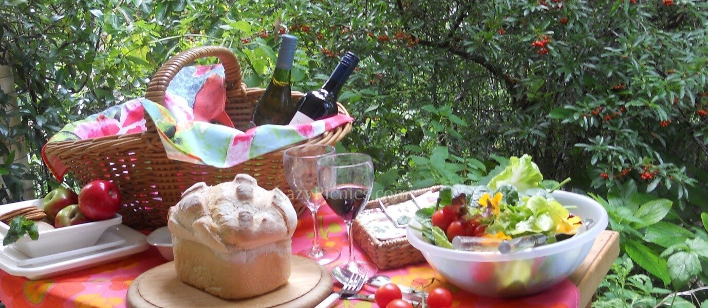 A lovely inviting picnic table