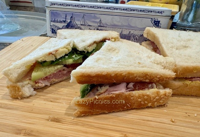 Delicious picnic  sandwiches