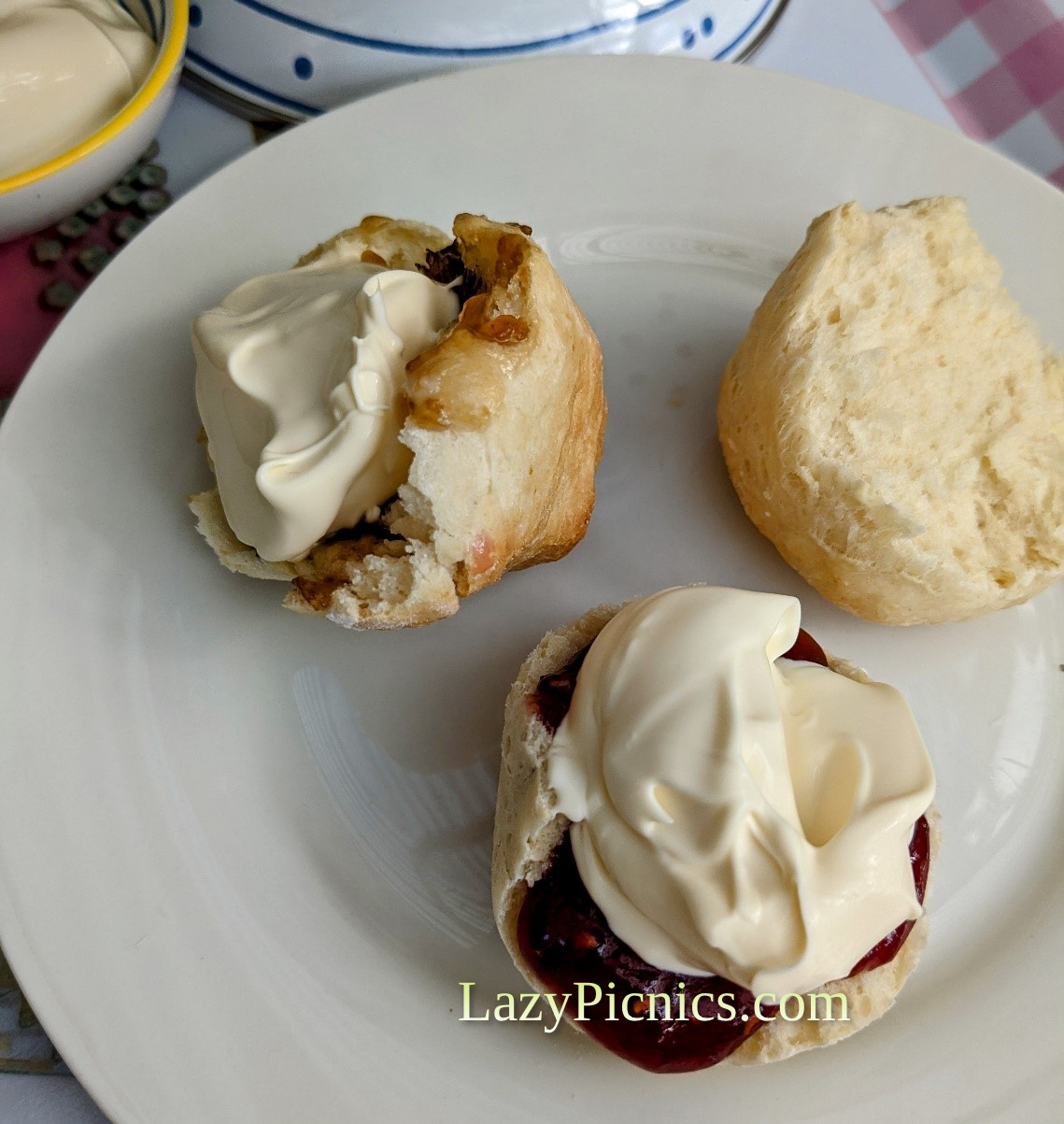 scones jam cream